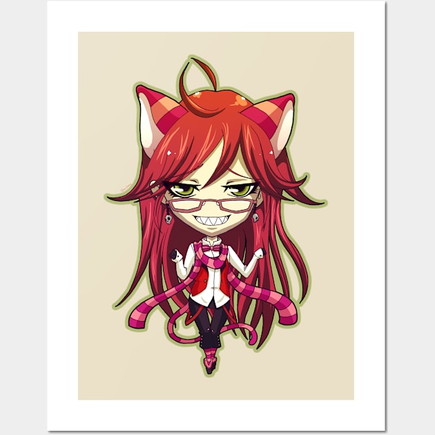 Grell in Wonderland Wall Art by DasGnomo